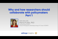 Interview with Marta Pulido: Why and how researchers should collaborate with policymakers (Part 1)